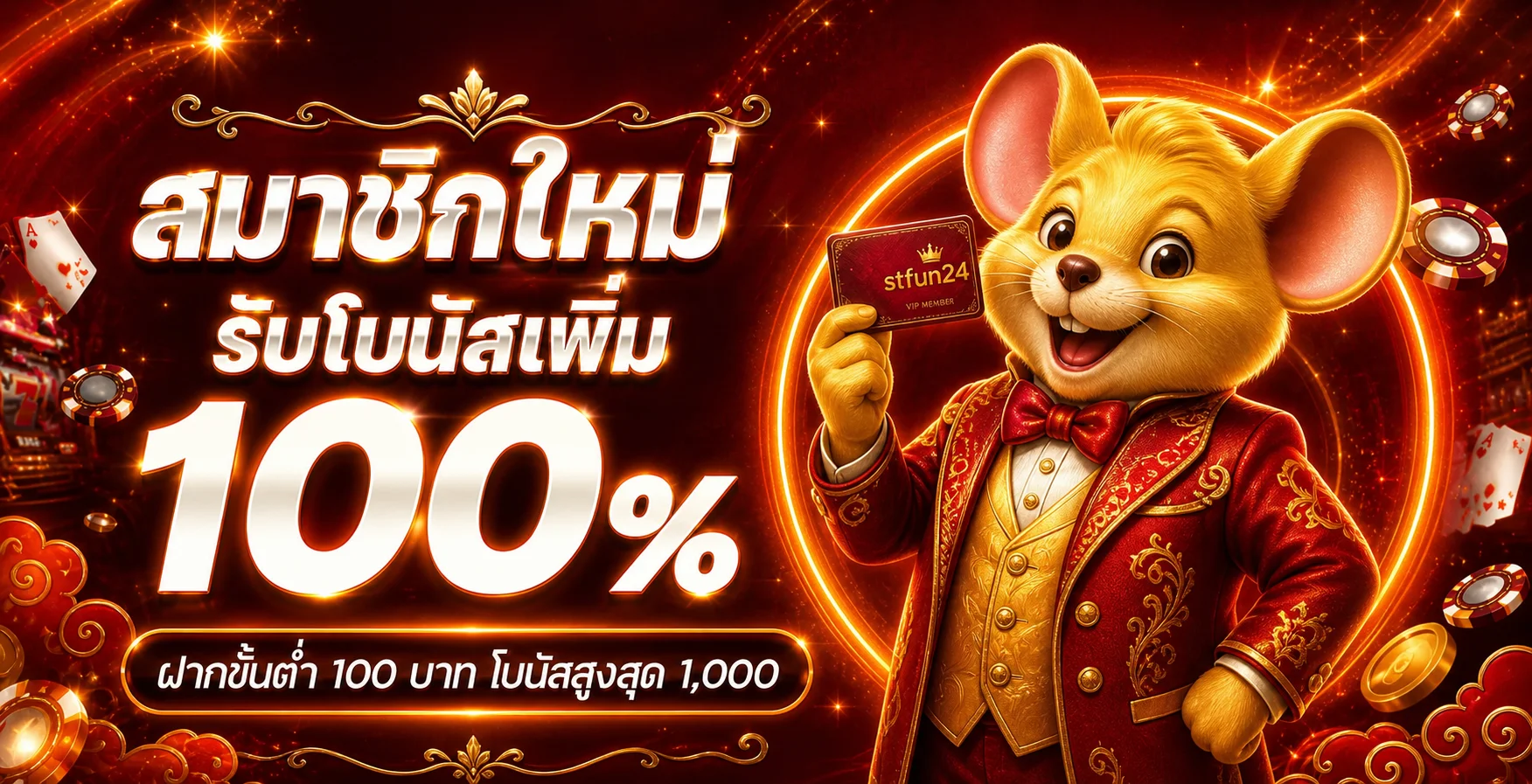 โปรโมชั่นแนะนำ stfun24